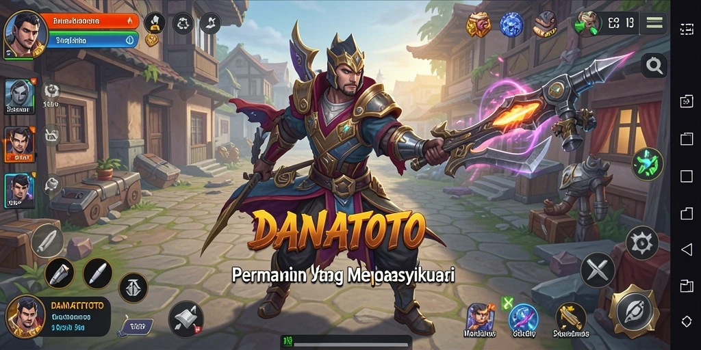 Tampilan gameplay <strong>DANATOTO</strong> yang memukau dan penuh strategi.