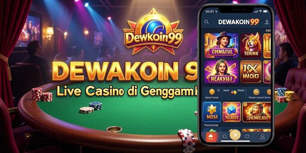 Tampilan gameplay Live Casino yang mengasyikkan di DEWAKOIN99.