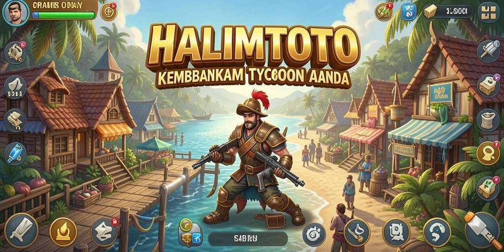 Gameplay seru HALIMTOTO yang menantang strategi bisnis Anda.
