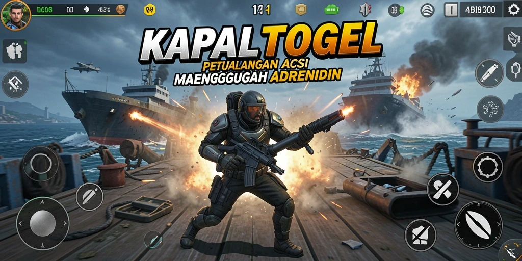 Tampilan permainan aksi mendebarkan dari KAPALTOGEL.