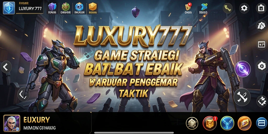 Screenshot gameplay LUXURY777 menampilkan aksi strategi yang mendebarkan.