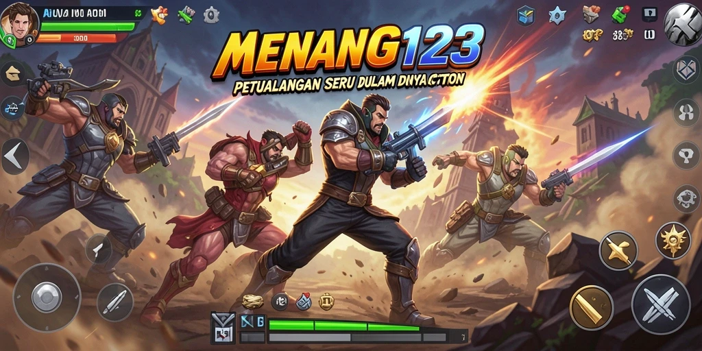 Gambaran aksi mendebarkan dari MENANG123 di layar smartphone.
