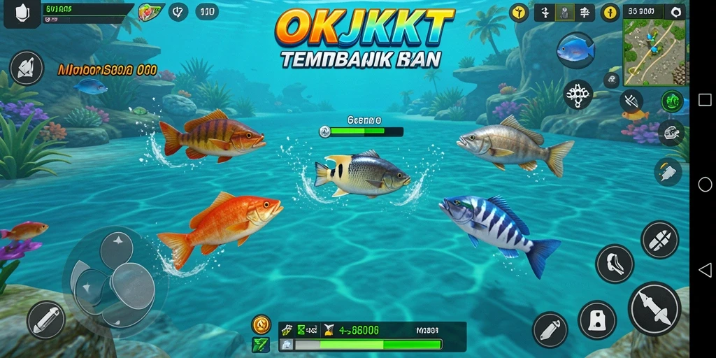 Tangkapan layar gameplay Tembak Ikan yang seru dan menantang.