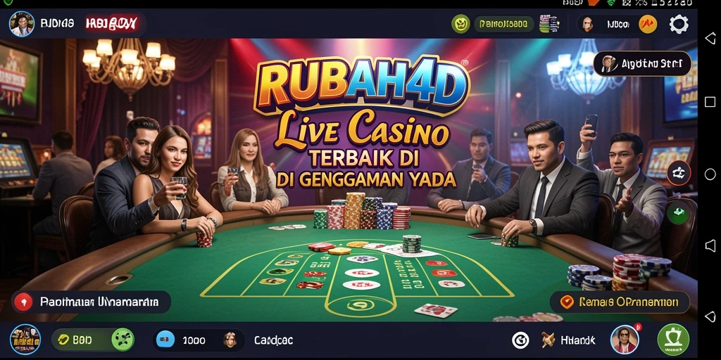 Tampilan menarik dari gameplay RUBAH4D di Live Casino.