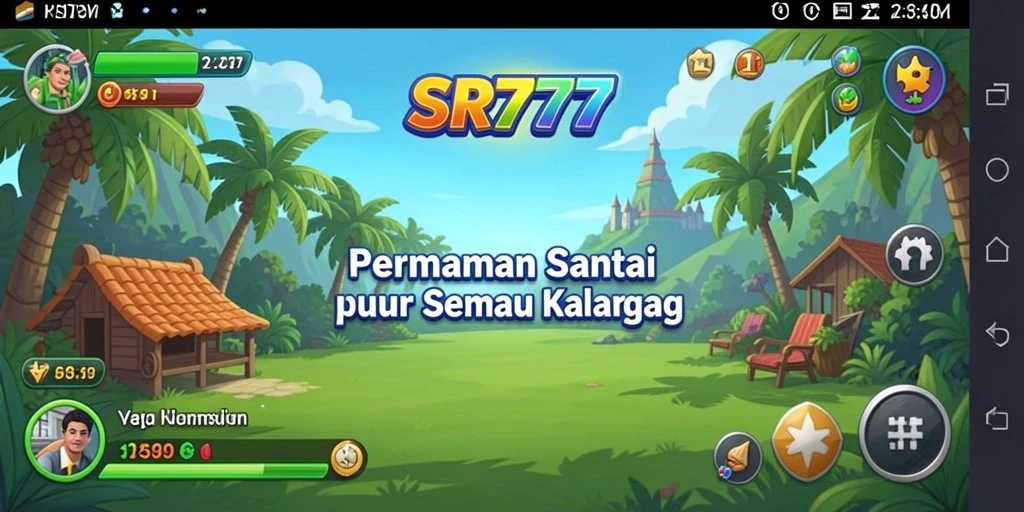 Screenshot gameplay SR777 menampilkan keseruan permainan casual.
