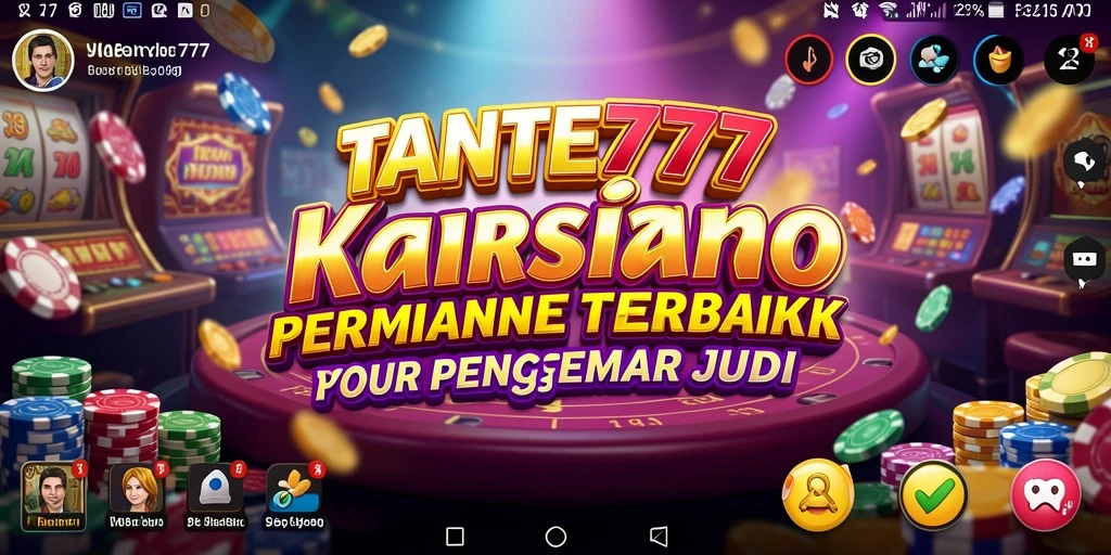 Screenshot permainan Kasino TANTE777 yang menampilkan grafis menarik.